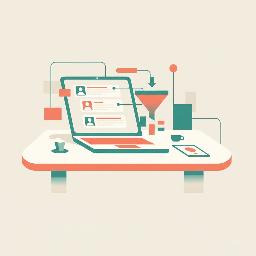 Recruitee-Kanban-Board mit Bewerbungspipeline und markierten Screening-Grenzen